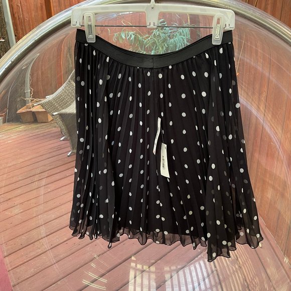 NWT Worthington polka Dot Pleated Skirt - Picture 3 of 6